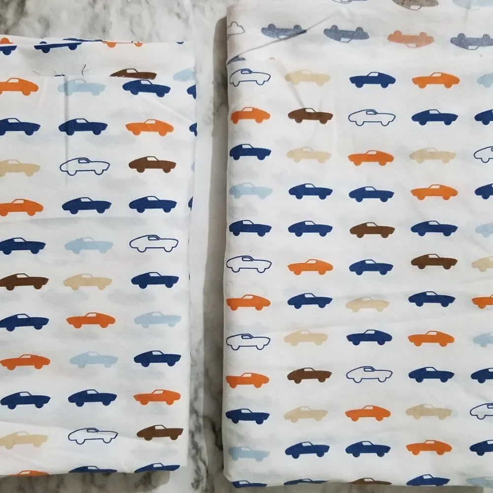 Fabric Cotton Cars 2 Remnants 2 3/4 and 2 Yards 28-29